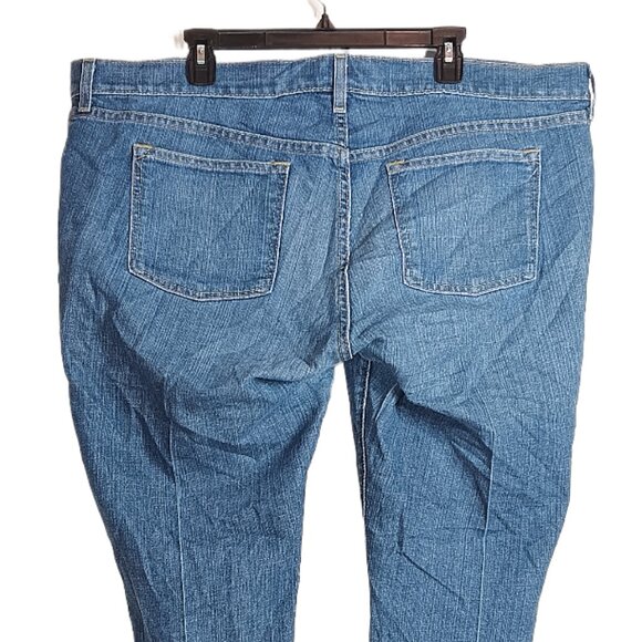 Old Navy Diva Bootcut Jeans Womens 20 Medium Wash High Rise Retro Pleated Denim - Picture 4 of 4